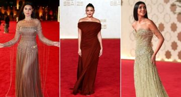 أسماء جلال وريم سامي وأروى جودة وحسن الرداد على السجادة الحمراء في فعاليات الدورة الخامسة من مهرجان ...