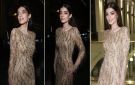  شرطة_الموضة: ليلى أحمد زاهر بفستان ذهبي مطرز من طوني ورد في ختام البحر الأحمر السينمائي أظهر خسارتها للوزن
