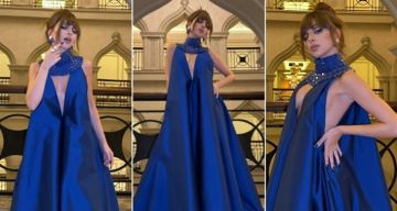 ميريام فارس بفستان واسع مكشوف الصدر والظهر خلال إحياء حفل زفاف ميريام فارس بفستان واسع مكشوف الصدر والظهر خلال إحياء حفل زفاف