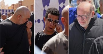 بكاء طه دسوقي ومحسن منصور وصلاح عبد الله في وداع سليمان عيد بكاء طه دسوقي ومحسن منصور وصلاح عبد الله في وداع سليمان عيد