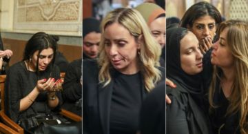 ريم البارودي ولقاء سويدان وهاجر الشرنوبي من بينهم ... نجوم الفن في عزاء والد الإعلامية يارا أحمد