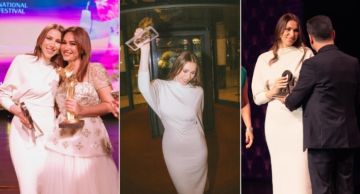 دانييلا رحمة تفوز بجائزة الفنان المسئول للعام في مهرجان بيروت لسينما المرأة دانييلا رحمة تفوز بجائزة الفنان المسئول للعام في مهرجان بيروت لسينما المرأة