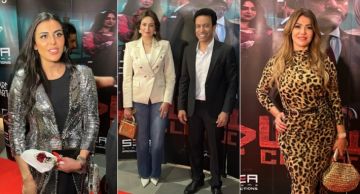 سامح حسين وهبة مجدي وهاجر الشرنوبي ولقاء سويدان في العرض الخاص لفيلم استنساخ 