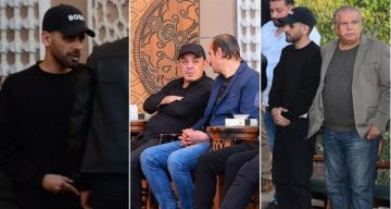 علاء مرسي وحمدي المرغني وفتوح أحمد أول حضور عزاء سليمان عيد