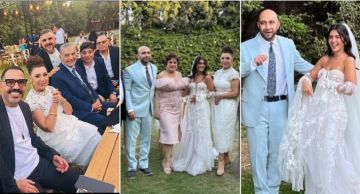 لبلبة وأنوشكا في حفل زفاف ابن الشاعر الغنائي بهاء الدين محمد لبلبة وأنوشكا في حفل زفاف ابن الشاعر الغنائي بهاء الدين محمد