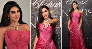 شرطة_الموضة: ياسمين صبري بفستان وردي أنيق في مهرجان كان ... بلا أكمام ومن الشيفون شرطة_الموضة: ياسمين صبري بفستان وردي أنيق في مهرجان كان ... بلا أكمام ومن الشيفون