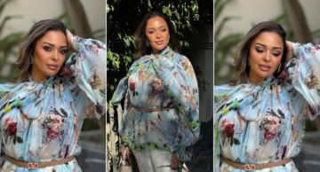 كائنات أسطورية تزين إطلالة داليا البحيري في أحدث جلسة تصوير