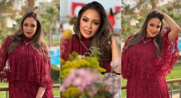 داليا البحيري تتغزل باللون الأحمر في أحدث جلسة تصوير