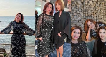 إلهام شاهين في لبنان ... حضرت مسرحية كارول سماحة والتقت ماجدة الرومي