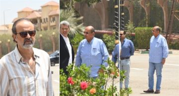 أيمن عزب ضمن حضور جنازة زوجة الإعلامي محمد مصطفى شردي