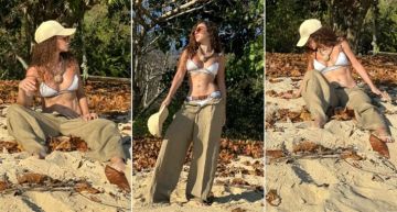 ميريام فارس بإطلالة جريئة ... بدأت الصيف مبكرا