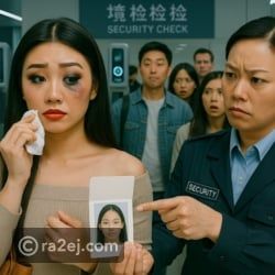 إجبار مسافرة على إزالة مكياجها لتطابق صورتها بالباسبور شاهد