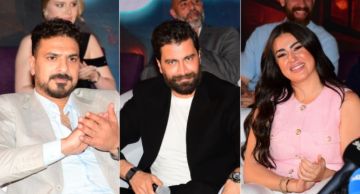 معتصم النهار وميرنا نور الدين ومصطفى أبو سريع من بينهم ... نجوم الفن في مؤتمر مسلسل أنا إنت إنت مش أنا 