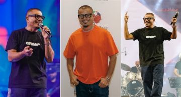 ظهر بإطلالتين لقطات من حفل عمرو دياب في دبي ظهر بإطلالتين لقطات من حفل عمرو دياب في دبي