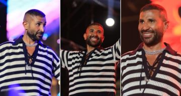 غنى مع شاب من ذوي الهمم لقطات من حفل أحمد سعد في أحد الأندية