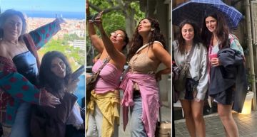 أيام في إسبانيا ... غادة عادل وإنجي علي وخالد الغندور وزجته دينا سليم ورحلة صيفية إلى برشلونة