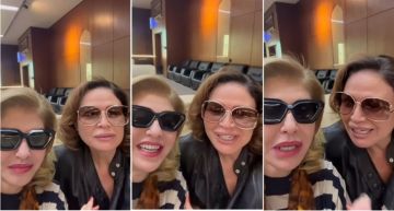 إلهام شاهين تعود إلى القاهرة بعد أيام من إغلاق المجال الجوي