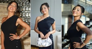  شرطة_الموضة: جيسيكا حسام بإطلالة كلاسيكية من Maje Paris سعرها 42 ألف جنيه