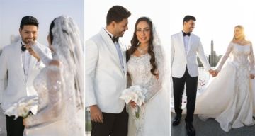 أول تعليق من محمد شاهين بعد زواجه من المنتجة رشا الظنحاني