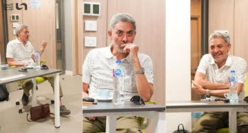 فتحي عبد الوهاب يناقش أدواره مع متدربي ورشة السيناريو بأكاديمية المتحدة للإعلام مع هاني سرحان فتحي عبد الوهاب يناقش أدواره مع متدربي ورشة السيناريو بأكاديمية المتحدة للإعلام مع هاني سرحان