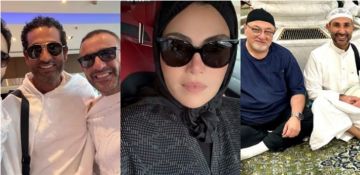 أحمد السقا وريهام حجاج وماجد المصري وأحمد سعد وعمرو سعد في الحج أحمد السقا وريهام حجاج وماجد المصري وأحمد سعد وعمرو سعد في الحج