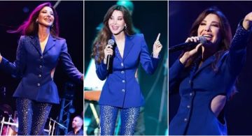 نانسي عجرم ببدلة زرقاء ملكية في مهرجان موازين ... بفتحات دائرية عند الخصر نانسي عجرم ببدلة زرقاء ملكية في مهرجان موازين ... بفتحات دائرية عند الخصر