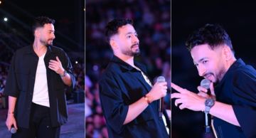 حمادة هلال يشعل حفل عيد الأضحى باستعراض الملائكة والشياطين على أغنية مسلسل المداح 