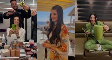 تارا عماد تستعيد بالصور كواليس تصوير كتالوج : ماما كانت معايا وحاسة بيا وسامعاني