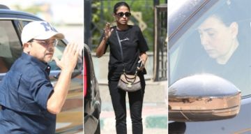 روبي وعبير صبري ومحمد هنيدي يصلون مسجد الشرطة لصلاة جنازة سامح عبد العزيز