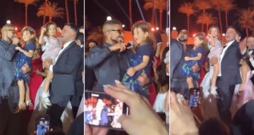 فيديو- محمد إمام يرقص ويغني مع ابنتيه وأحمد سعد اليوم الحلو في حفل زفاف حفيد عادل إمام