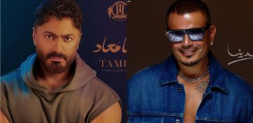 حرب الأعلى استماعا مازالت مشتعلة بين تامر حسني وعمرو دياب - صور