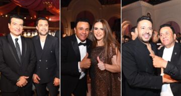 محمد حماقي وحكيم وحمادة هلال وأحمد حسن ودنيا عبد العزيز من بينهم صور جديدة من حفل زفاف ابنة محمد فؤاد