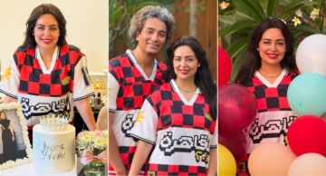 هبة مجدي تحتفل بعيد ميلادها بجلسة تصوير مختلفة مع زوجها محمد محسن