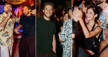 أحمد مالك وهدى المفتي ضمن حضور حفل تامر حسني في الساحل الشمالي - صور