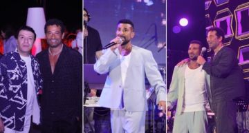 عمرو سعد ومصطفى كامل ضمن الحضور لقطات من حفل أحمد سعد في مراسي