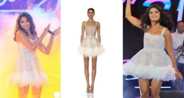  شرطة_الموضة: روبي بفستان زفاف أبيض قصير في حفل المسرح الروماني ... سعره 38 ألف جنيه