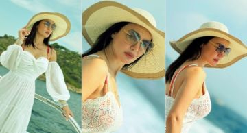 دينا فؤاد تتألق في أحدث جلسة تصوير خلال رحلة بحرية دينا فؤاد تتألق في أحدث جلسة تصوير خلال رحلة بحرية