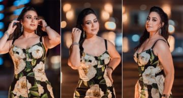 أزهار بيضاء وأوراق نباتات خضراء تزين إطلالة بوسي في أحدث جلسة تصوير أزهار بيضاء وأوراق نباتات خضراء تزين إطلالة بوسي في أحدث جلسة تصوير