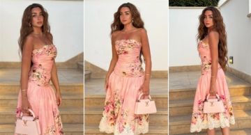  شرطة_الموضة: هنا الزاهد بفستان أنيق وردي وحقيبة مميزة سعر الإطلالة 247 ألف جنيه