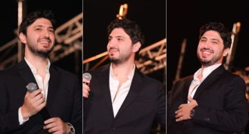 محمد فضل شاكر يشعل حماس الجمهور بأغاني والده في أولى حفلاته بالعلمين الجديدة