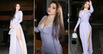 شرطة-الموضة: هيفاء وهبي بفستان من Elisabetta Franchi بفتحة جانبية طويلة في أحدث ظهور