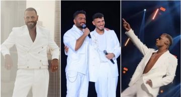 البدل البيضاء عنوان أناقة النجوم في صيف 2025 ... تامر حسني ومحمد رمضان والشامي من بينهم