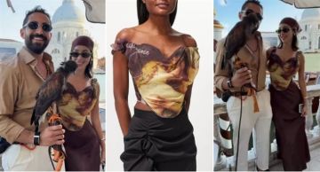  شرطة_الموضة: بسمة بوسيل ترتدي Top بطباعة قبلة ... سعرها 107 ألف جنيه