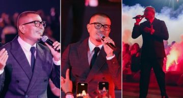 عمرو دياب يتألق في حفل خاص بالأهرامات عمرو دياب يتألق في حفل خاص بالأهرامات