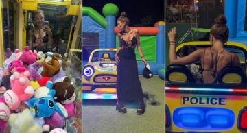 ميريام فارس تعود للطفولة وتشارك أولادها اللعب في الملاهي ميريام فارس تعود للطفولة وتشارك أولادها اللعب في الملاهي