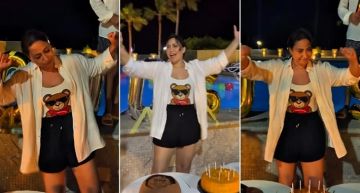 فيديو- رقص بوسي على أغنية كبدة في احتفالها بعيد ميلادها