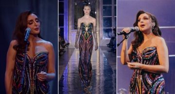 شرطة_الموضة: أنغام بفستان ملون مطرز يدويا في حفلها في لندن ... أجرت عليه بعض التعديلات شرطة_الموضة: أنغام بفستان ملون مطرز يدويا في حفلها في لندن ... أجرت عليه بعض التعديلات