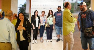 وصول النجوم نيرمين الفقي ومحمد ممدوح وعبير صبري إلى الغردقة للمشاركة في النسخة الثالثة لمهرجان الغردقة لسينما الشباب