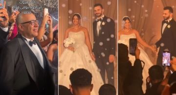 فيديو وصور - اللقطات الأولى من حفل زفاف محمد نجل بيومي فؤاد