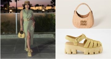 شرطة_الموضة: بوسي بفستان صيفي بـCut out عند الخصر ... مي عمر اتدرته قبلها شرطة_الموضة: بوسي بفستان صيفي بـCut out عند الخصر ... مي عمر اتدرته قبلها